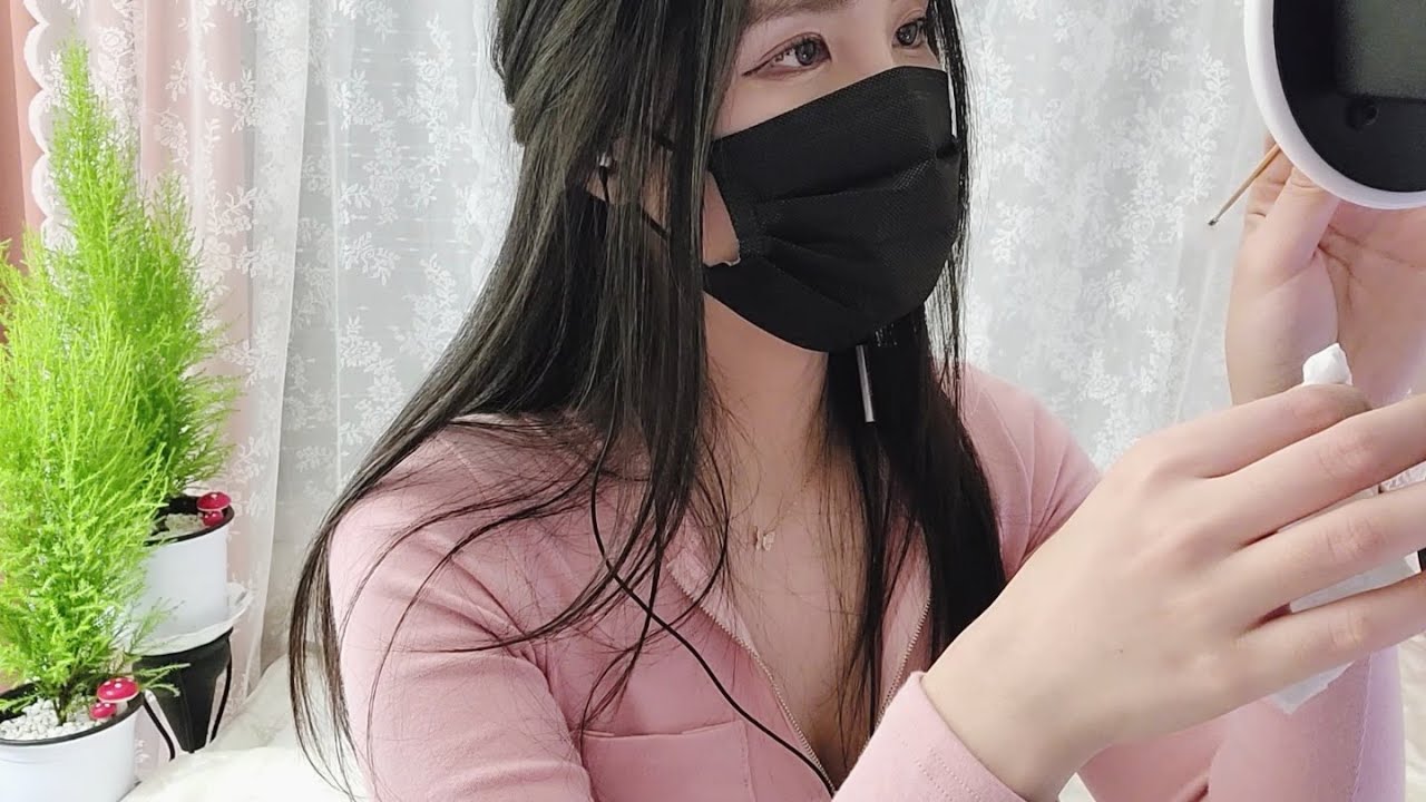 ASMR 쫀득쫀득하고 꾸덕한 귀마사지, 귀청소👂 해드릴게요~💖,솜털,나무귀이개,면봉,롤플레이,Ear Cleaning, Role play