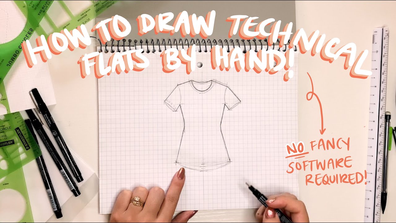 How to Draw Technical Flats by Hand (no software required)