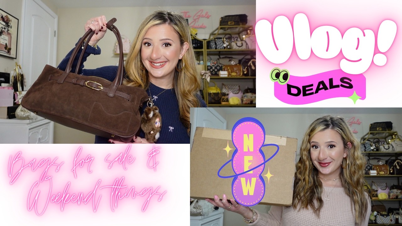Vlog Weekend: NEW Bags for Sale!! Handbag Unboxing, Bags of the day & What's in my bag?! 💕