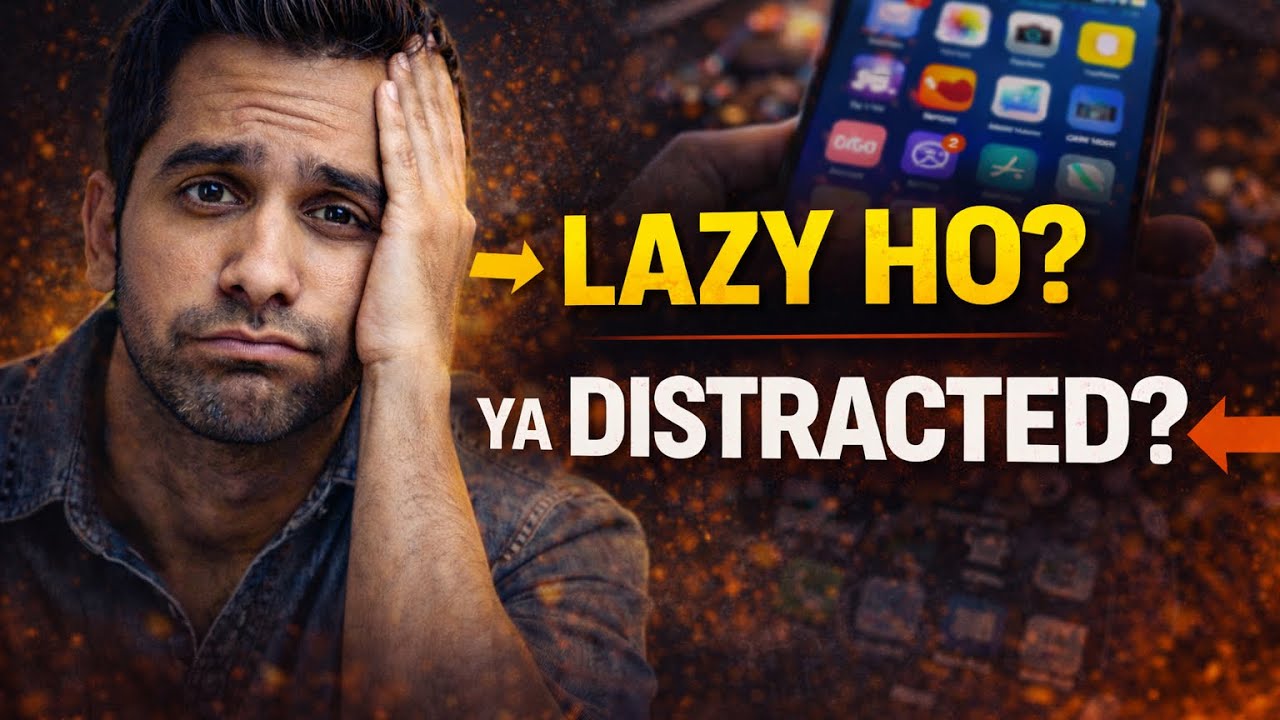 Aap lazy nahi ho,bas distracted ho #psychologyfacts 