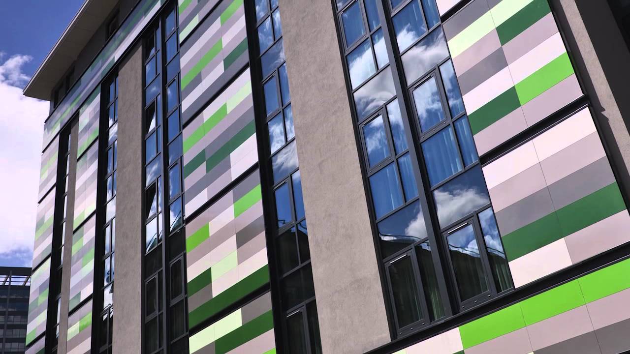 Carea - Colourful cladding at Ronald McDonald Children's Hospital Birmingham