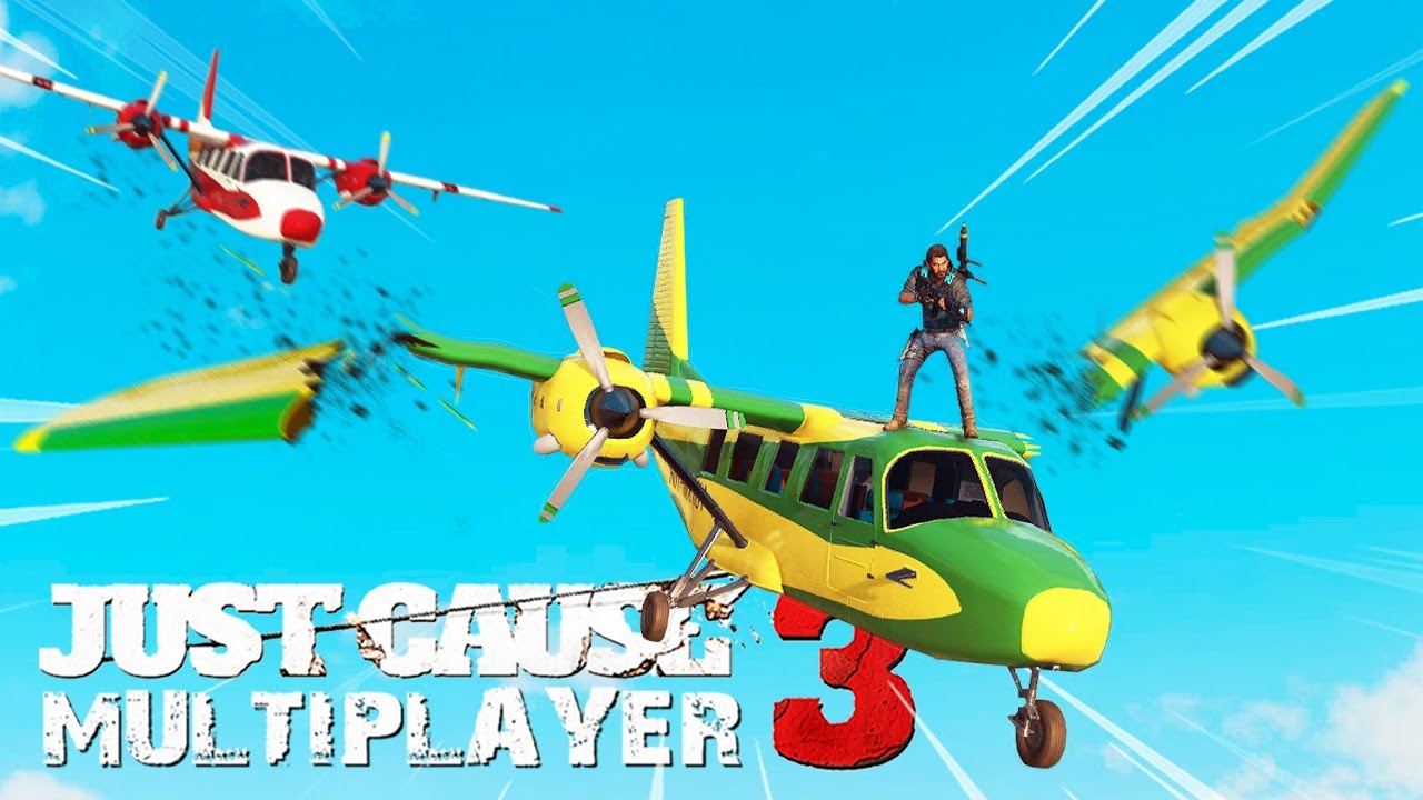 BIGGEST PLANE MAYHEM in Just Cause 3 Multiplayer!