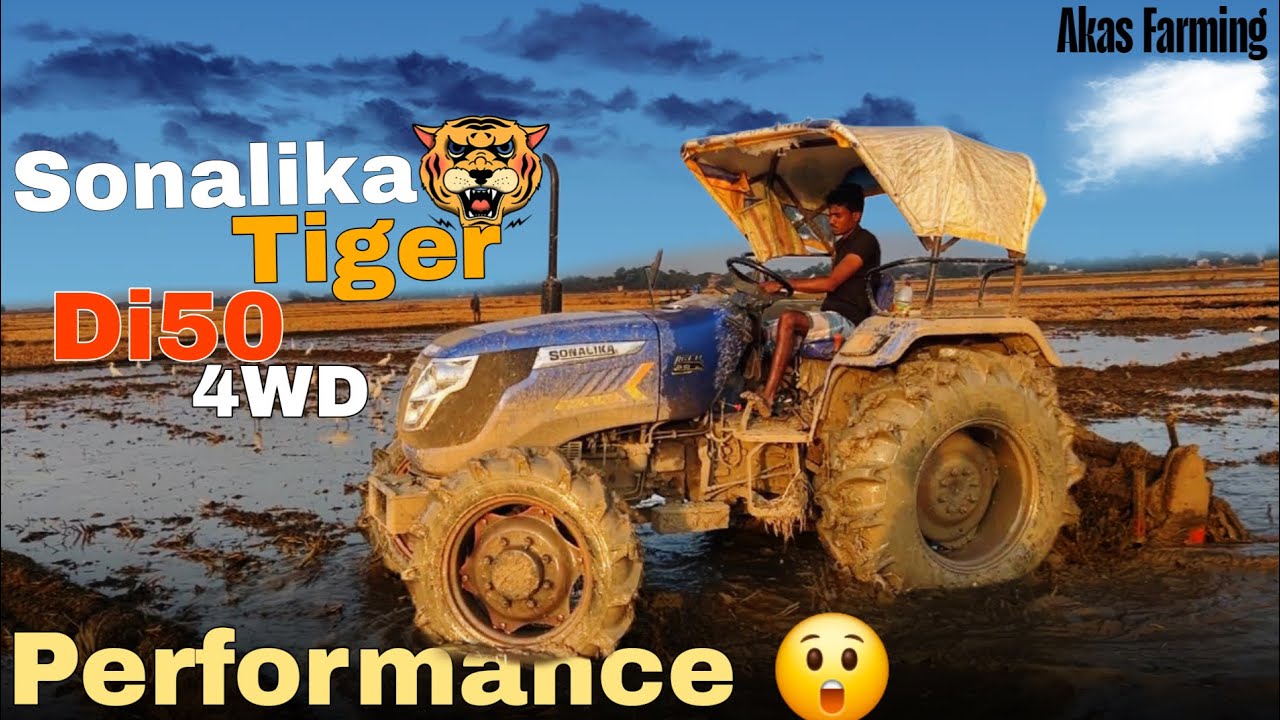 Sonalika Tiger di50 4wd | Tiger 50 Rotavator Performance | Sonalika | Akas Farming 