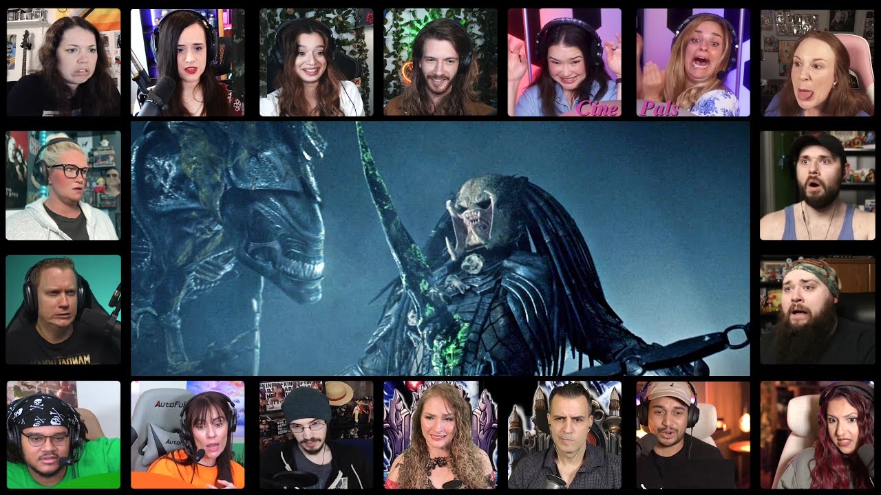 Xenomorph Queen vs. Predator Scene | Alien vs. Predator (2004)  * Reaction Mashup