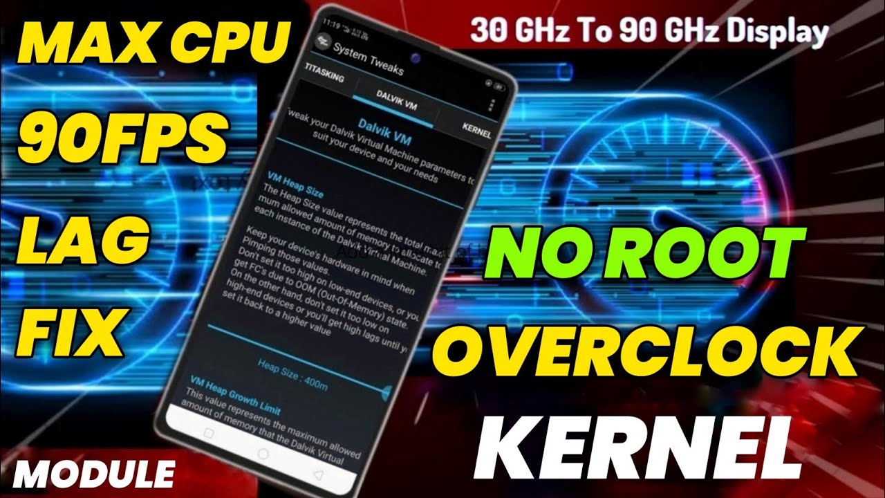 Kernel Optimizer No Root Module | How To Overclock Kernel On Android | Kernel Game Booster Module |
