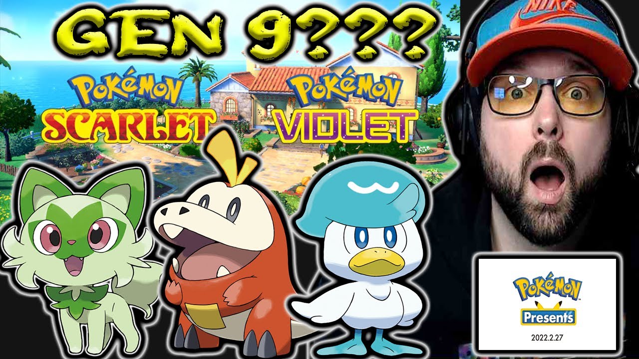 NEW STARTERS, GEN 9 REVEALED, POKEMON NEWS!! Pokemon Violet & Scarlet Live Reaction Pokemon Presents