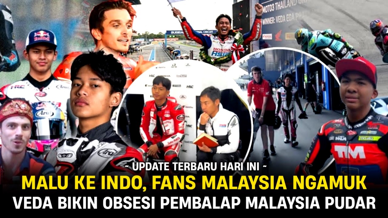 Veda Sensasional!! Opsesi Pembalap Malaysia Tertampar, Fans Malaysia Ngamuk Slalu Dibawah Indonesia