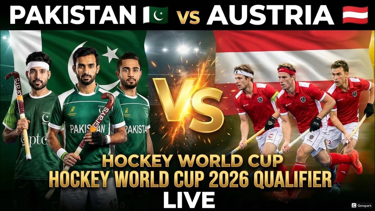 Pakistan vs Austria FIH Hockey world cup qualifier Live