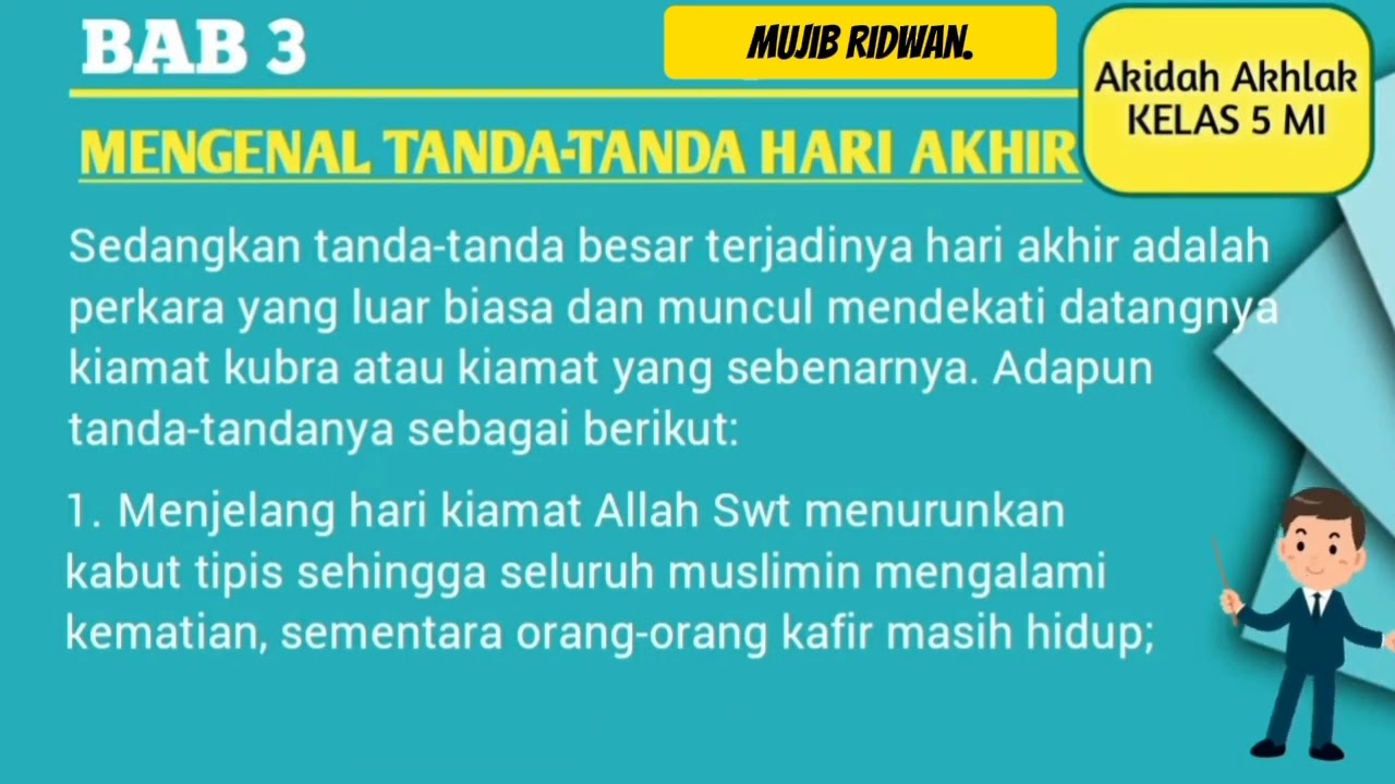 Video Pembelajaran //Akidah Akhlak //Materi Iman Kepada Hari Akhir// Kelas 5 MI