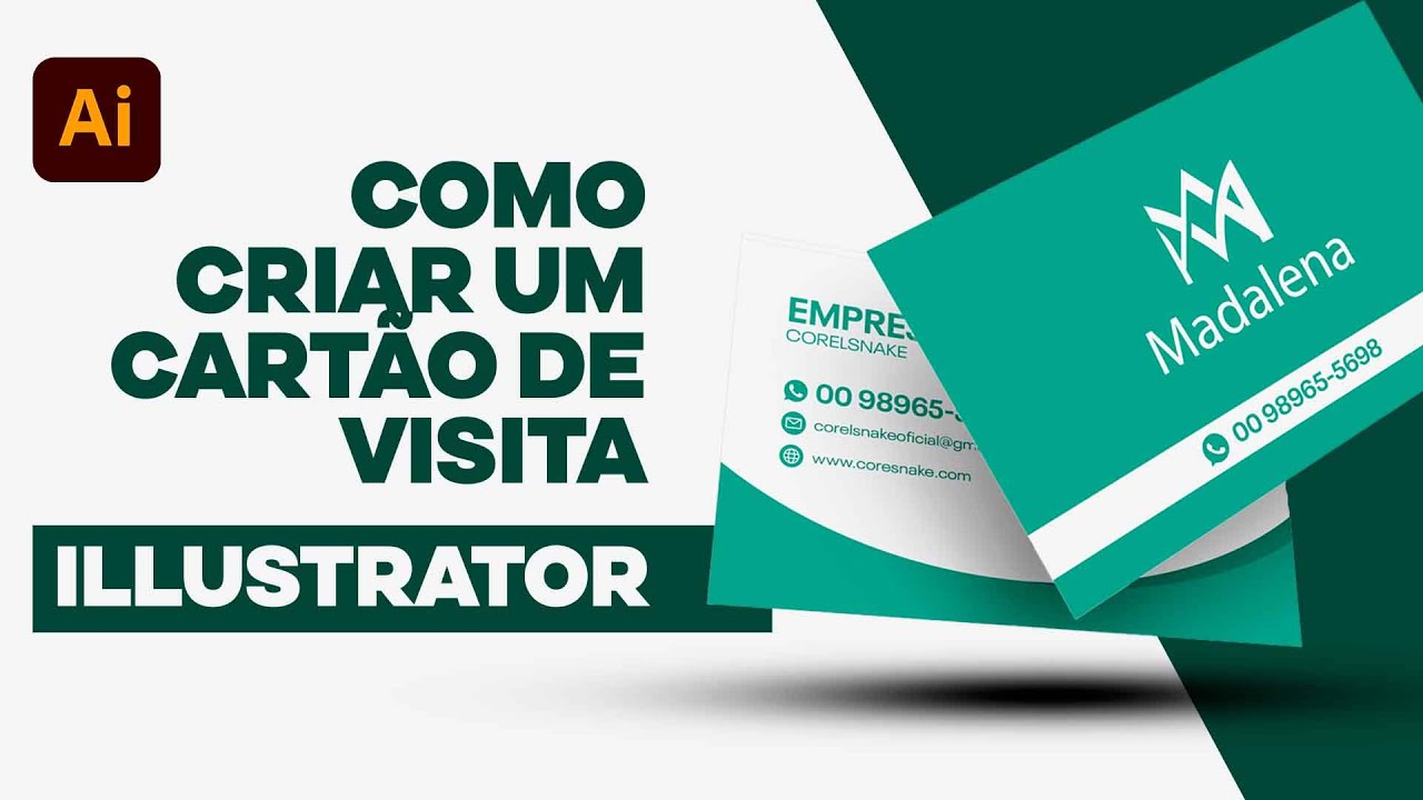 Dicas para Criar um Cartão de Visita Profissional no Illustrator   Passo a Passo