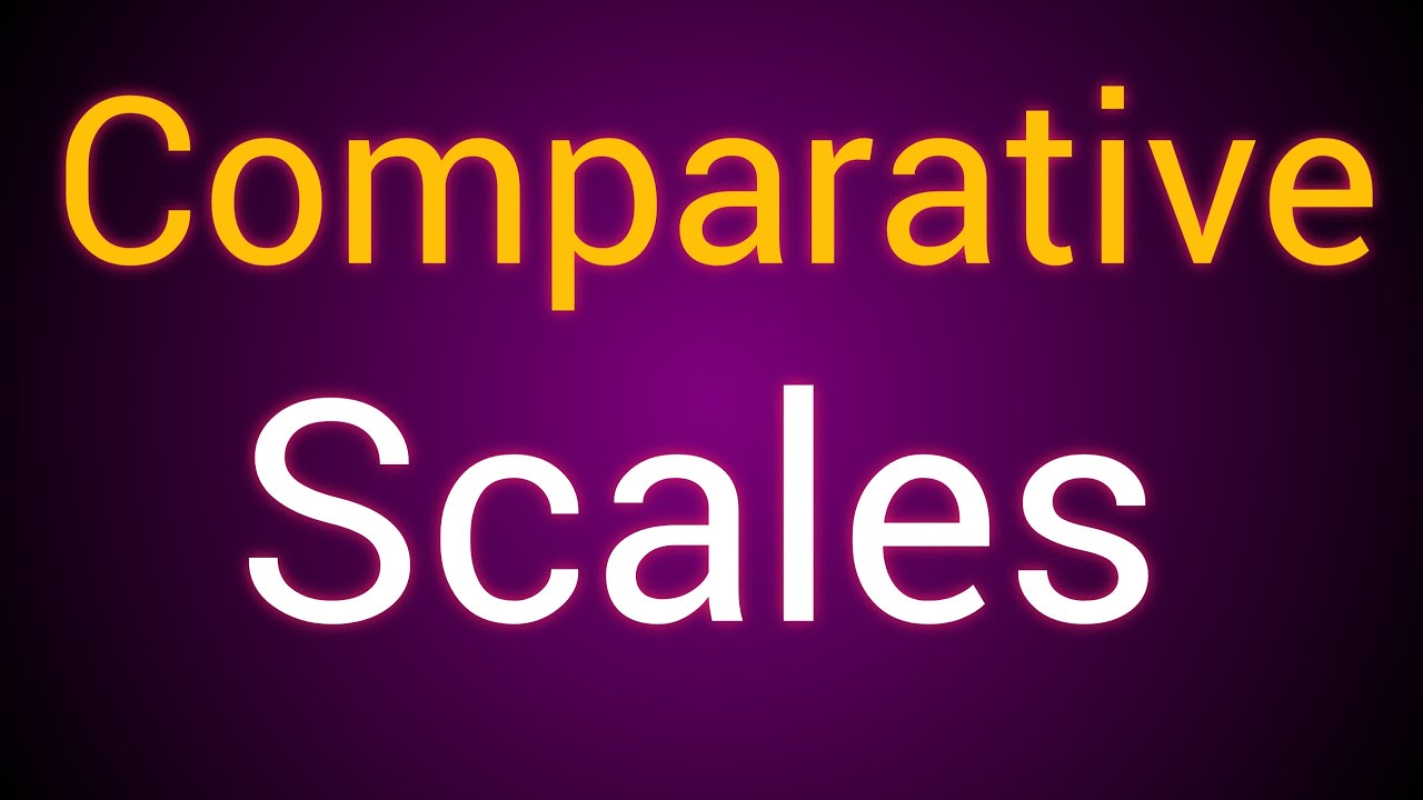 Comparative Scales for Comparing  Distance with Distance and Distance with Time