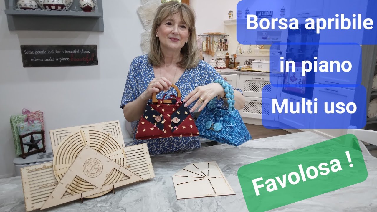 Strepitosa borsa apribile che si trasforma in piano multi uso, piano da stiro o cambio bimbi !