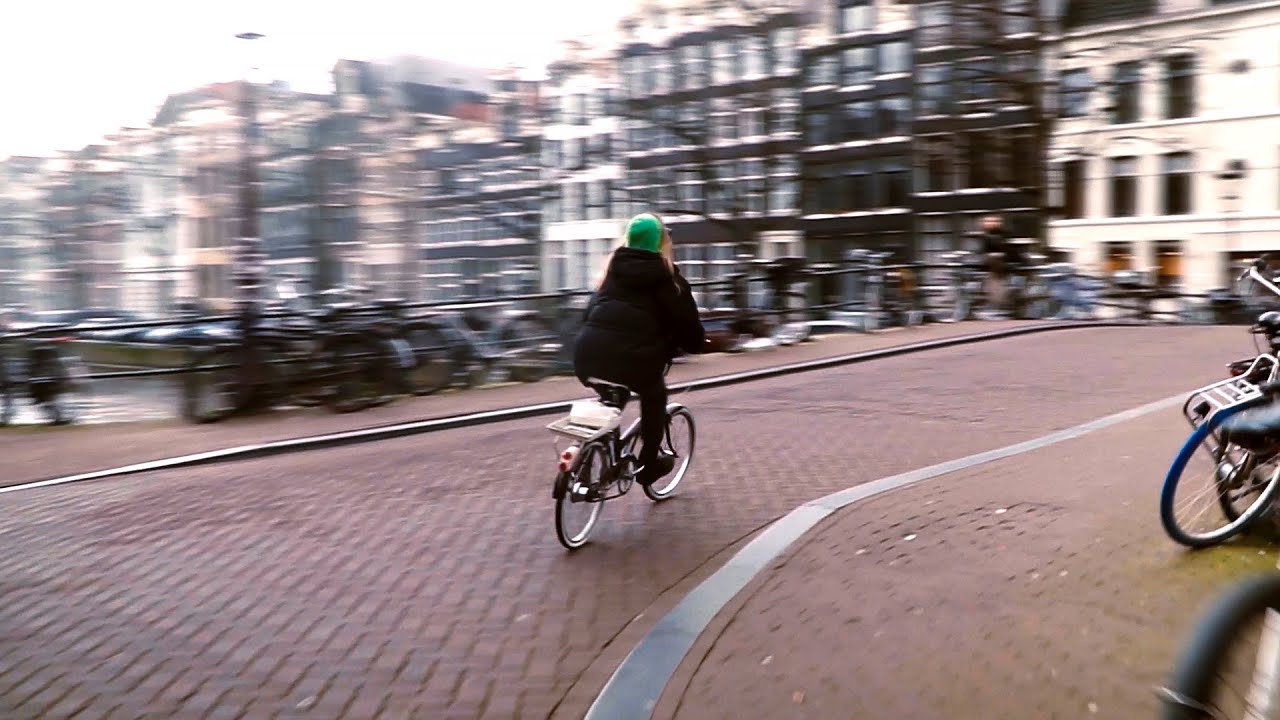 Cycling In Amsterdam - Vintage Raleigh Shopper Bike