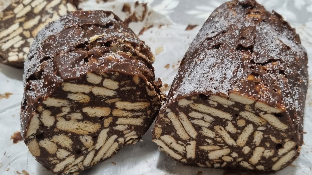 SALAME DE CHOCOLATE NA BIMBY ou em qualquer robo de cozinha.(OFERTA DIA DA M&Atilde;E). R&Aacute;PIDO E F&Aacute;CIL. 😘