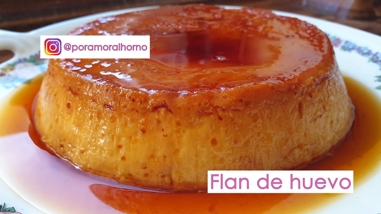 Flan de huevo casero - sin horno - solo 3 ingredientes - quesillo sin leche condensada