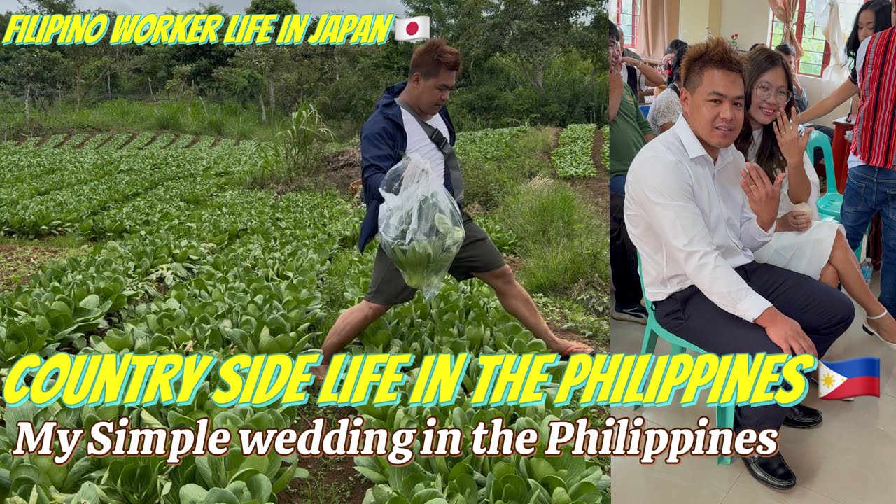 Simple wedding in the Philippines/country side life in the Philippines/philippine whole sale market