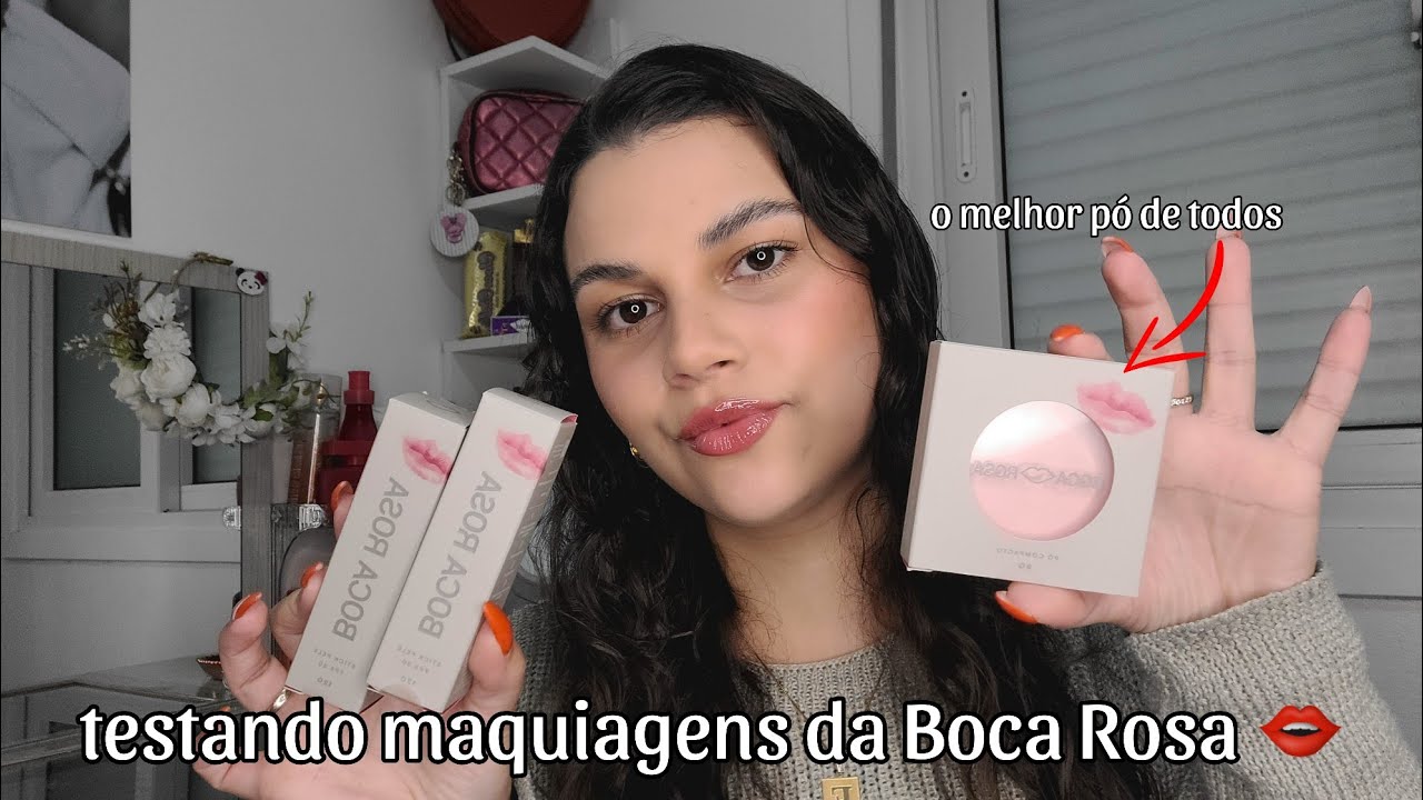 Testando as maquiagens da Boca Rosa 👄 Será que vale todo o Hype?