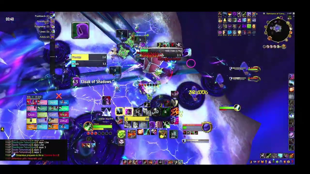 Mythic Dimensius Kill (sub rogue pov) - Distorted (Tichondrius)