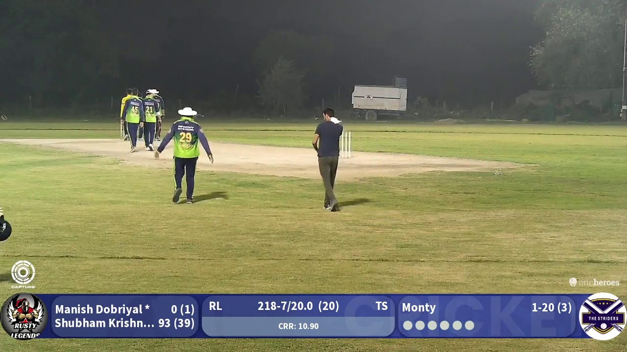 RUSTY LEGENDS vs The Striders Live Cricket Match | 28-Sep-25 05:40 PM 20 Live - Smashtress Premiere
