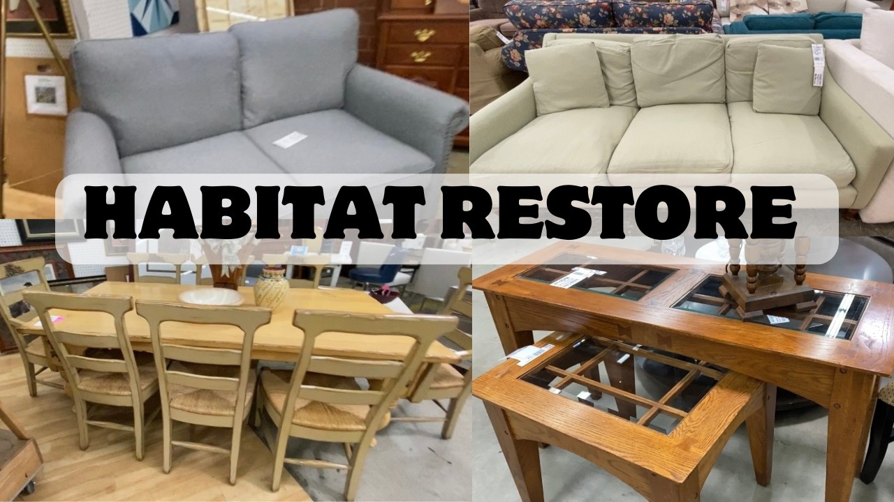 Lots of PINK TAG REDUCTIONS on Furniture at this Habitat Restore