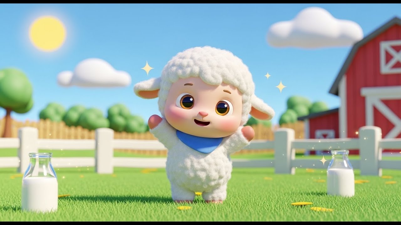 Lala Lamb Loves Milk! 🐑🥛 | Fun Animal & Healthy Eating Song for Kids | Nursery Rhymes for Children