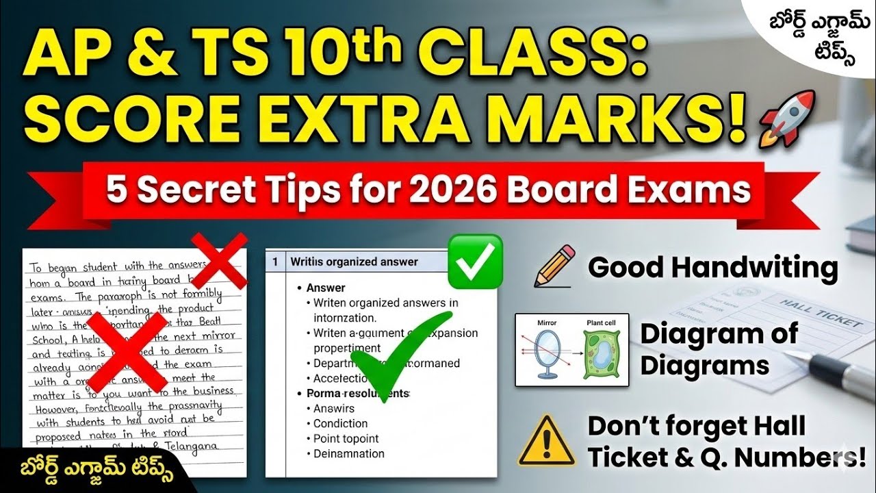 AP & TS 10th Class 2026: 5 Secret Strategies to Boost Your Board Exam Score! 🚀 #10classexams #board 