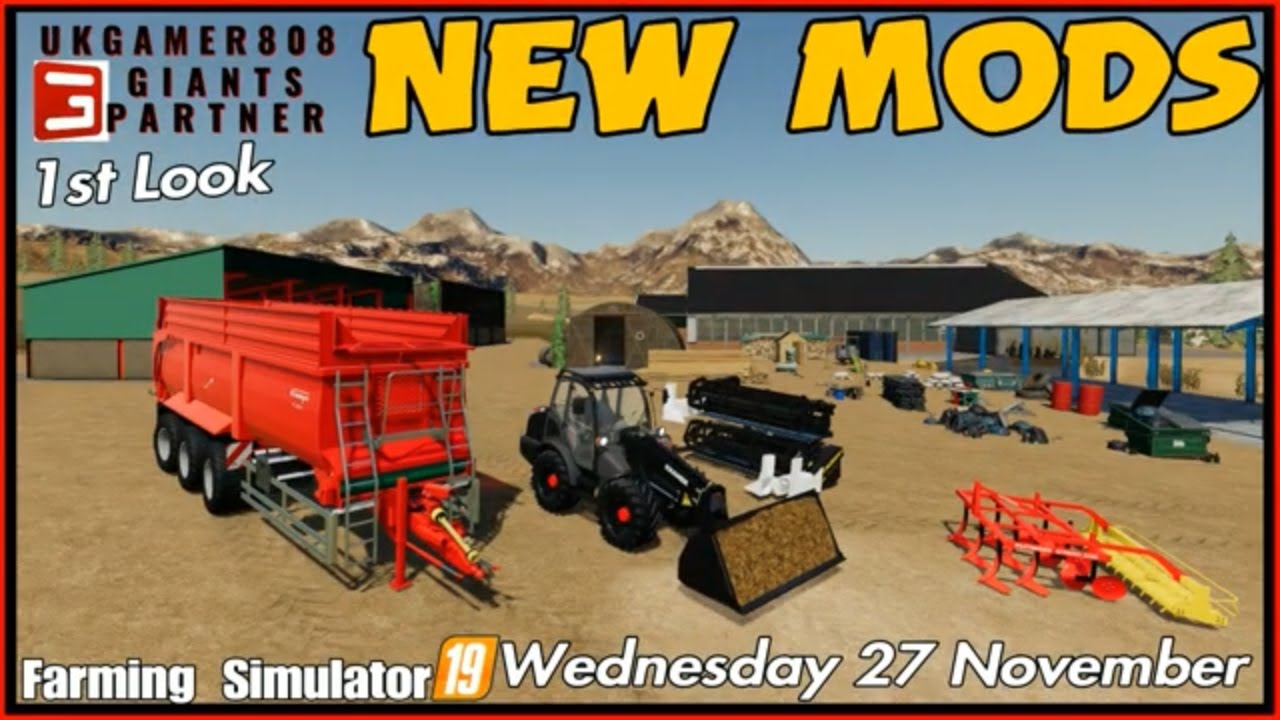 New Mods fs19 Mod hub Update farming simulator #fs19modsreview