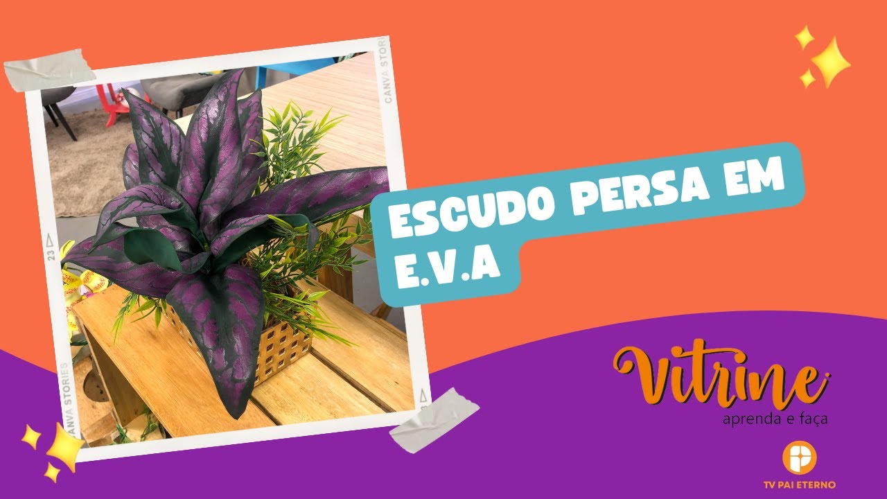 Escudo Persa em E.V.A com Janaína Cordeiro | Vitrine Aprenda e Faça