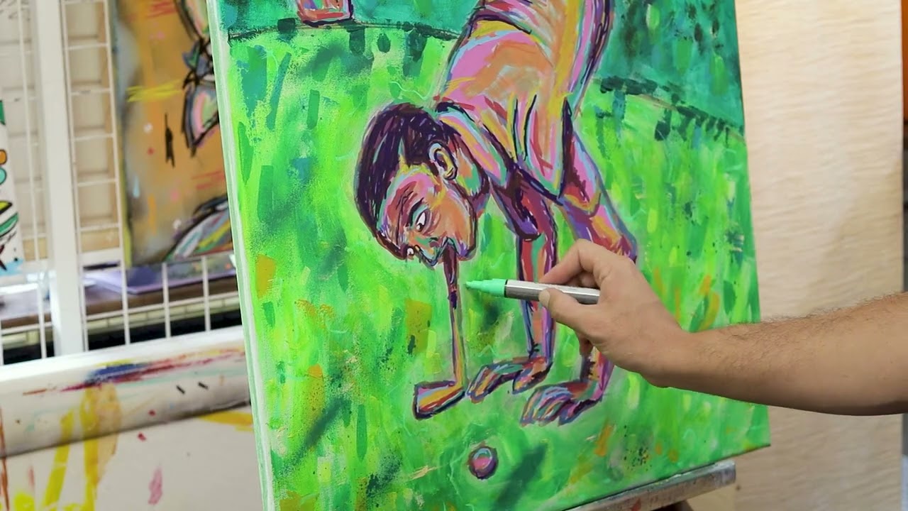 Circus Golfer Painting - Anthony Alfonso Art