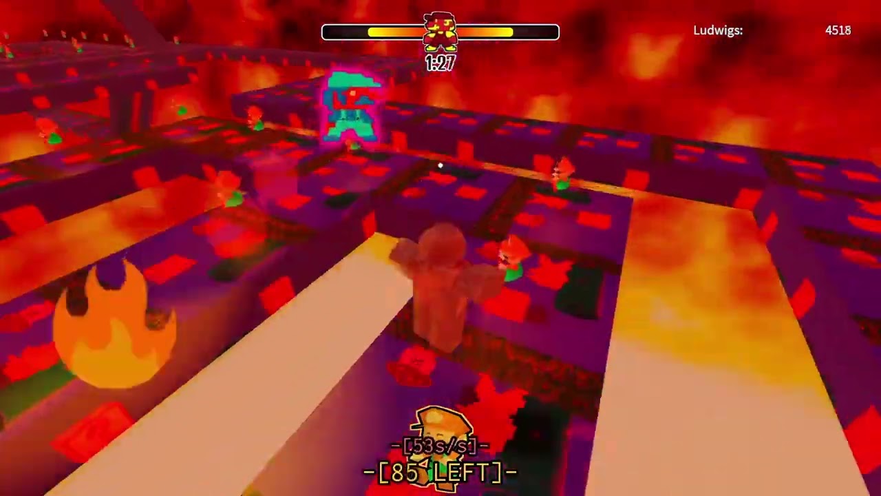 Lapping a very angry purple plumber