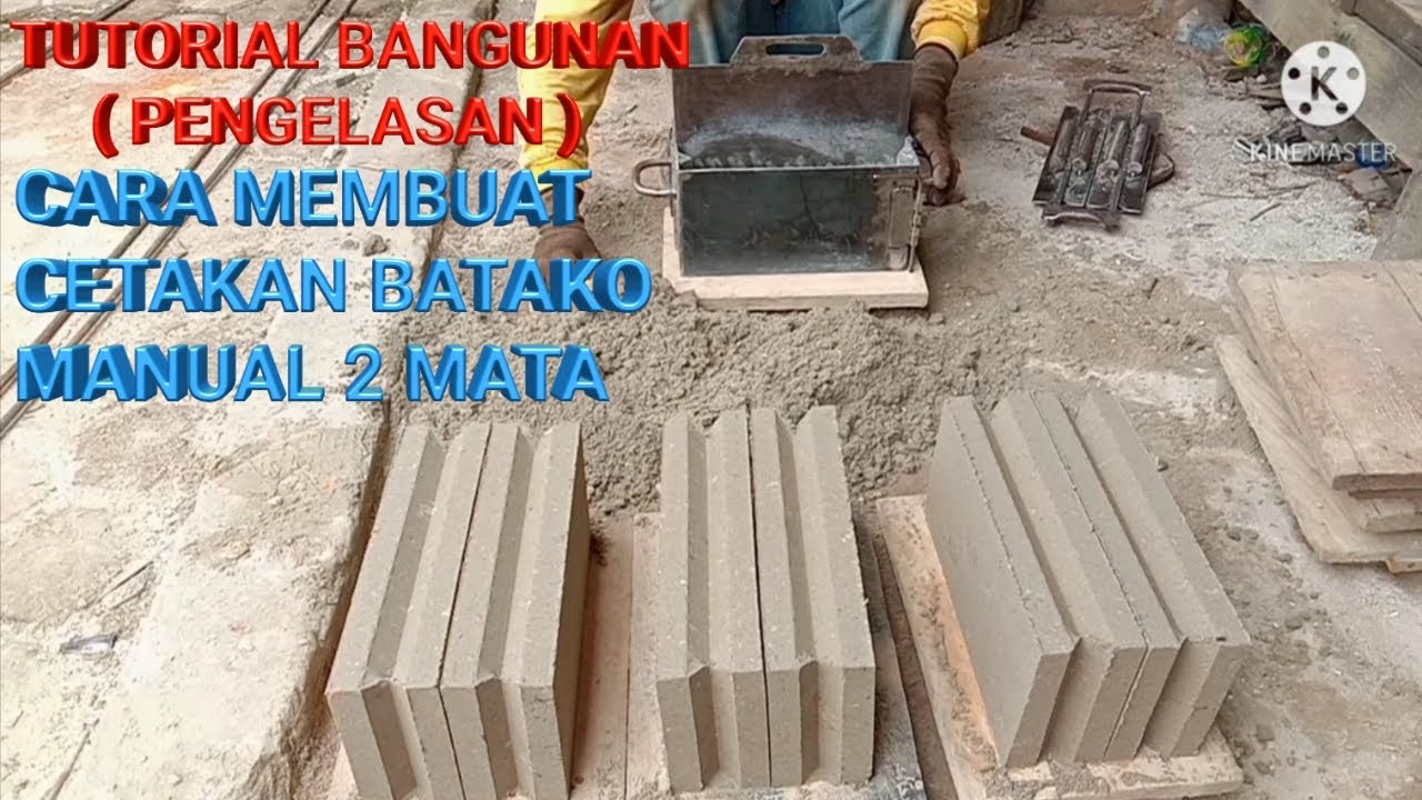 TUTORIAL BANGUNAN//CARA MEMBUAT CETAKAN BATAKO MANUAL 2 MATA