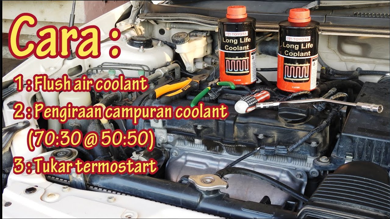 Cara tukar coolant kereta // cara flushing coolant kereta