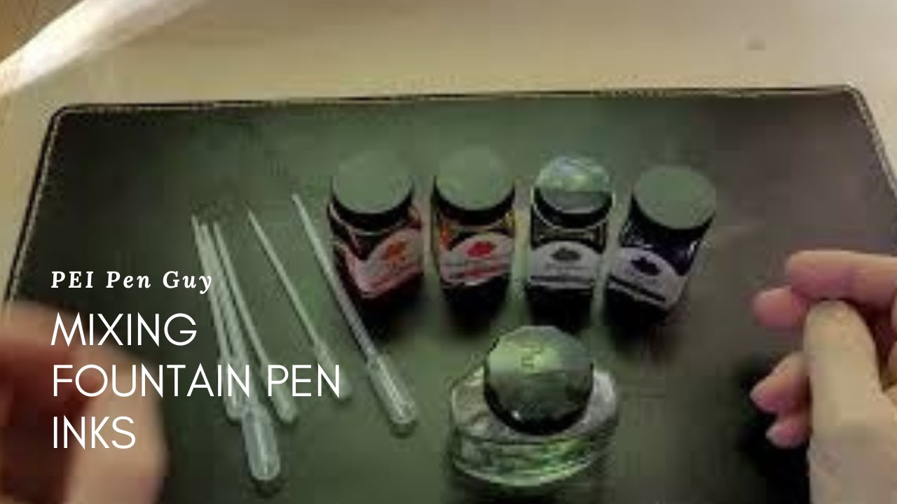 Blending Fountain Pen Inks.