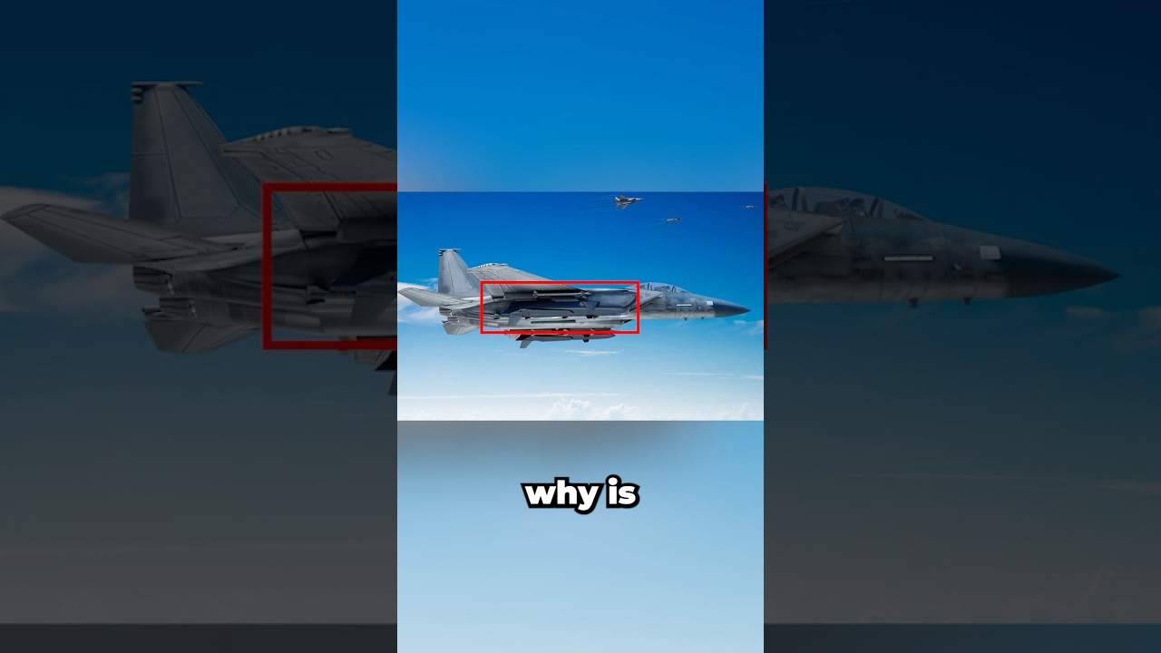 Почему этот самолет прикреплен к крылу этого F-15?