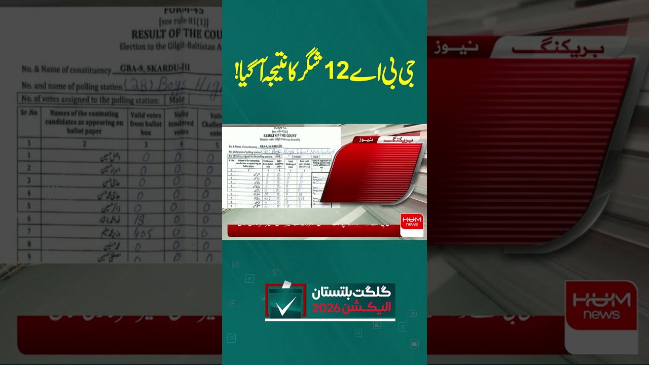 GBA-12 Shigar Election Result Is Out | Hum News | Pakistan