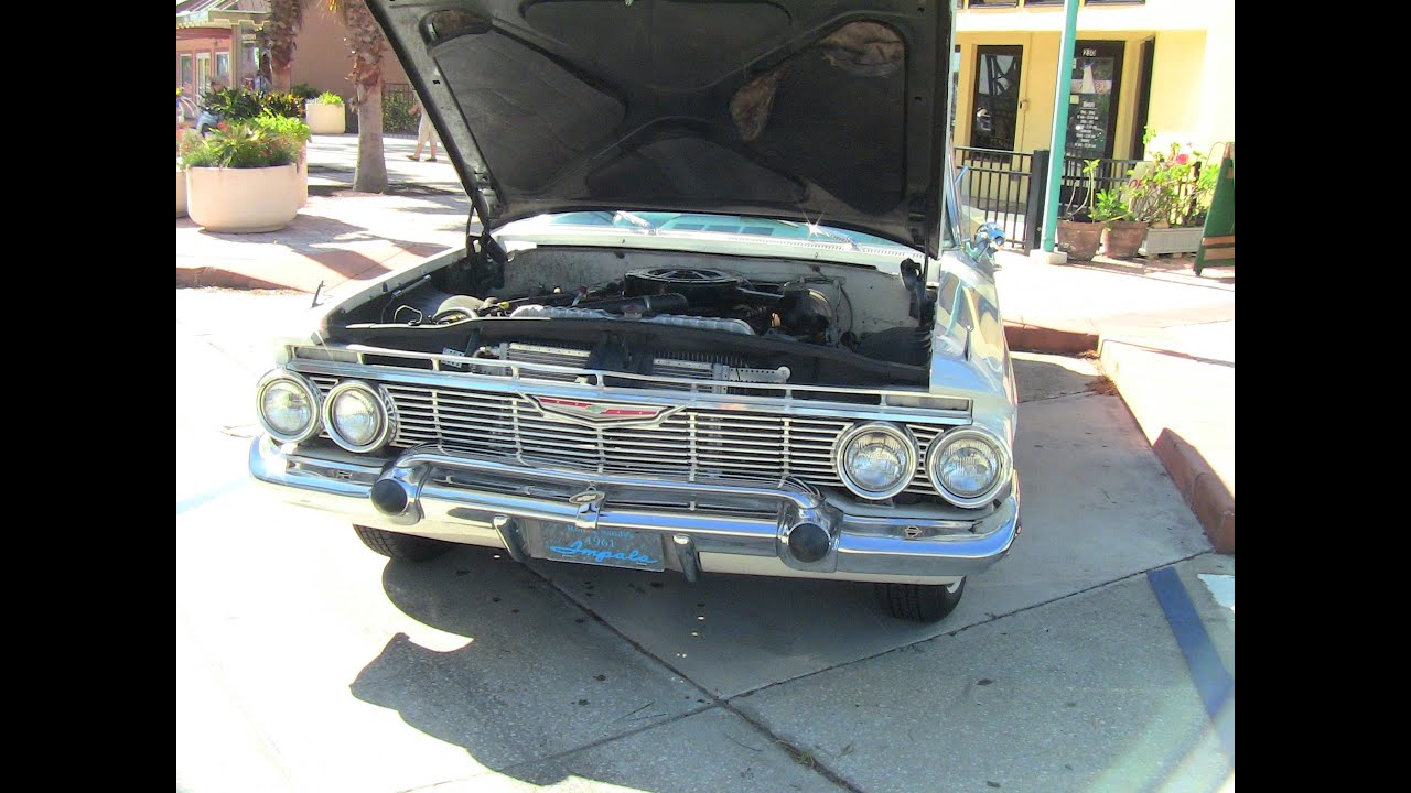 1961 Chevy Impala Four Door Hardtop Wht Daytona102415