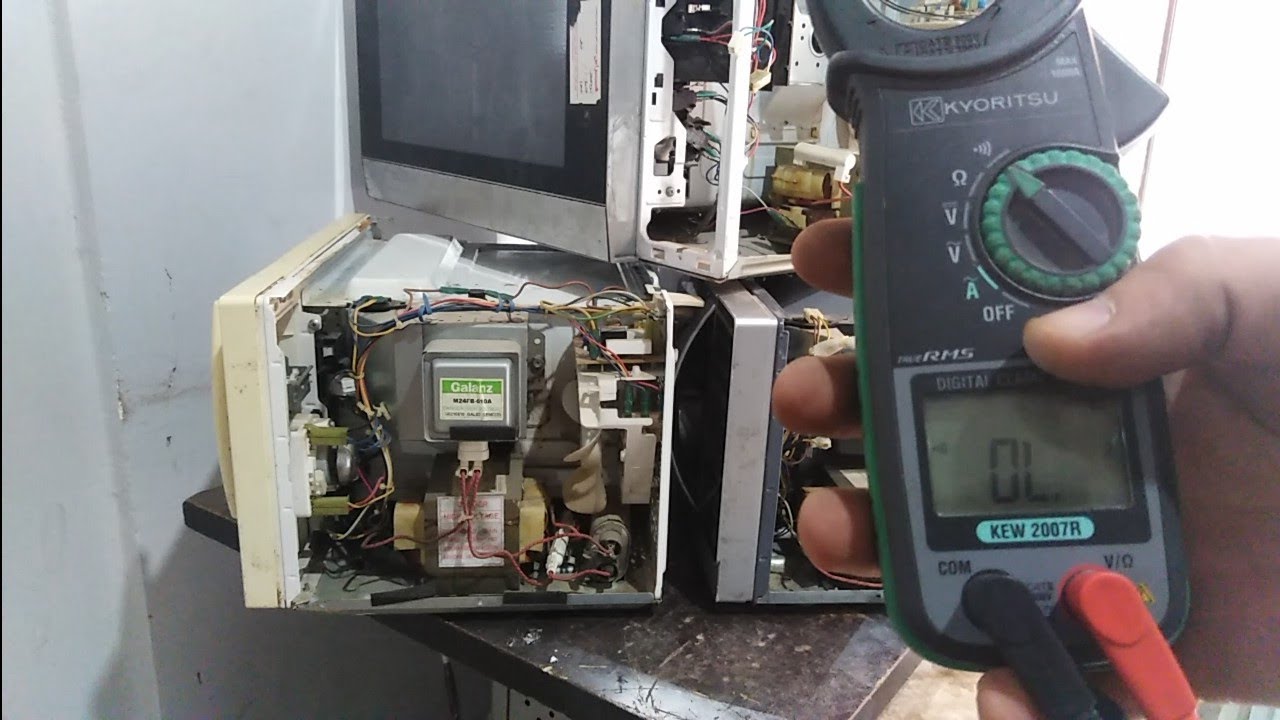 اعطال وإصلاح عدم التسخين في الميكروييف. شارب. وجاك ودايو.Microwave malfunctions