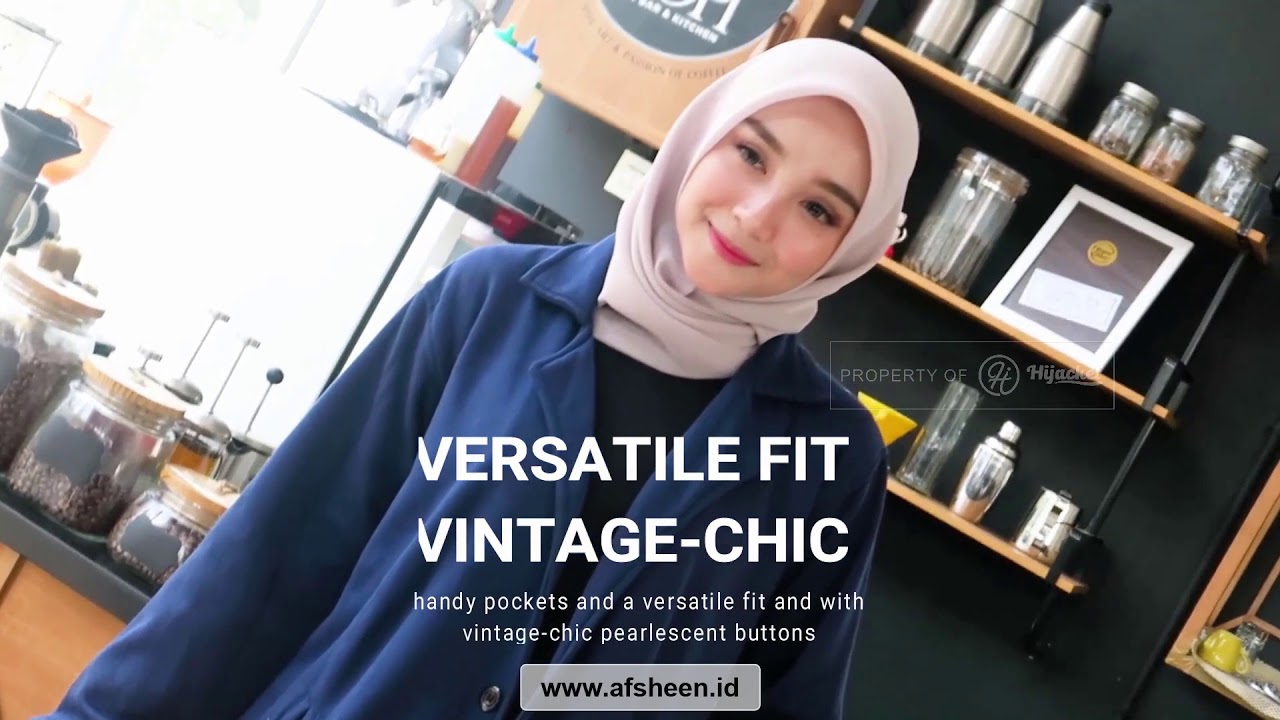 Hijacket Elma - Blazer Wanita Muslimah Modern Style Korea