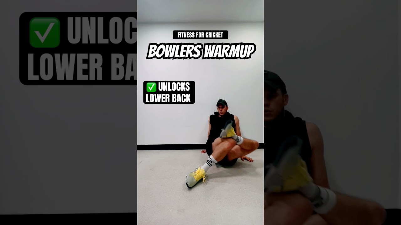FITNESS FOR CRICKET: Bowlers Warm Up to UNLOCK Lower Back #cricket #cricketfitness #bowling