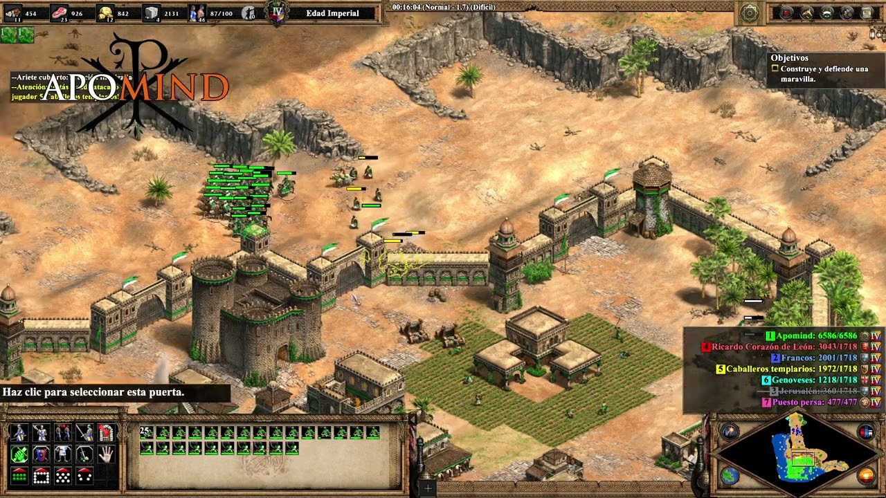 6. El León y el Demonio [DIFÍCIL] Saladino - Age of Empires II: Definitive Edition [AoE2DE]