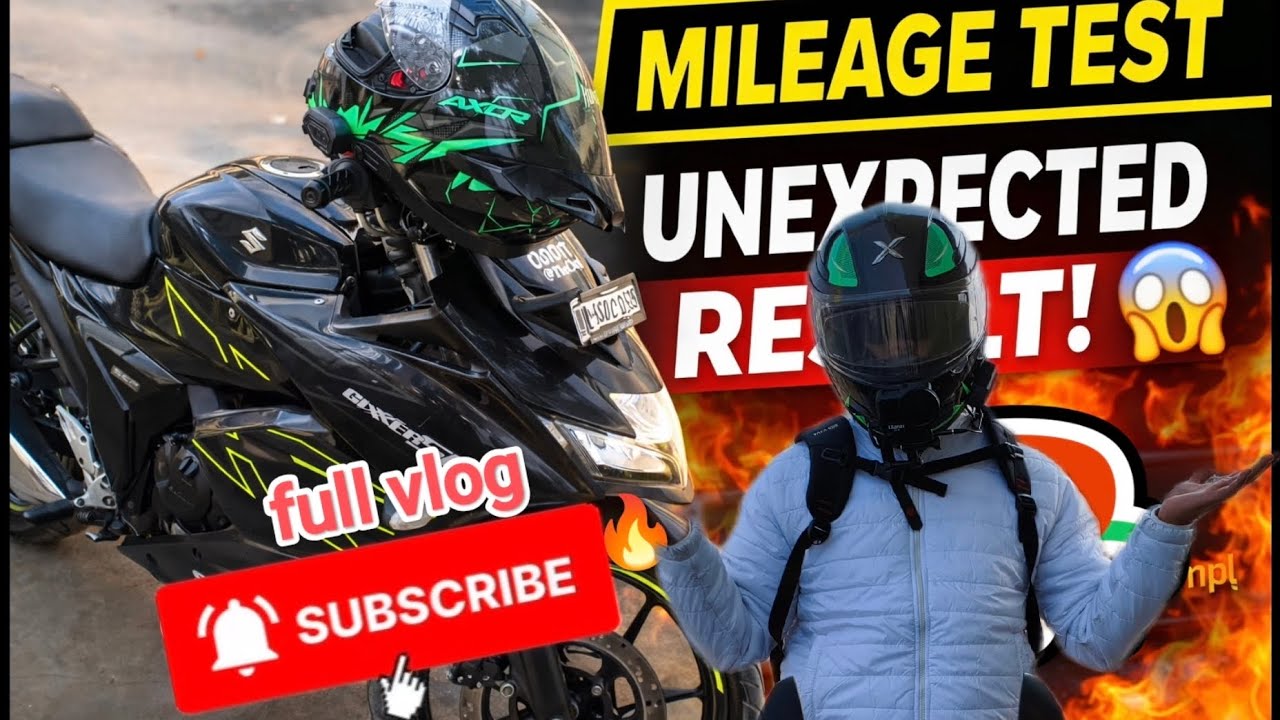 Real Mileage⛽Test with Gixxer sf 150🏍️||Unexpected result 😱 #suzukigixxersf150 #mileage #motovlog 
