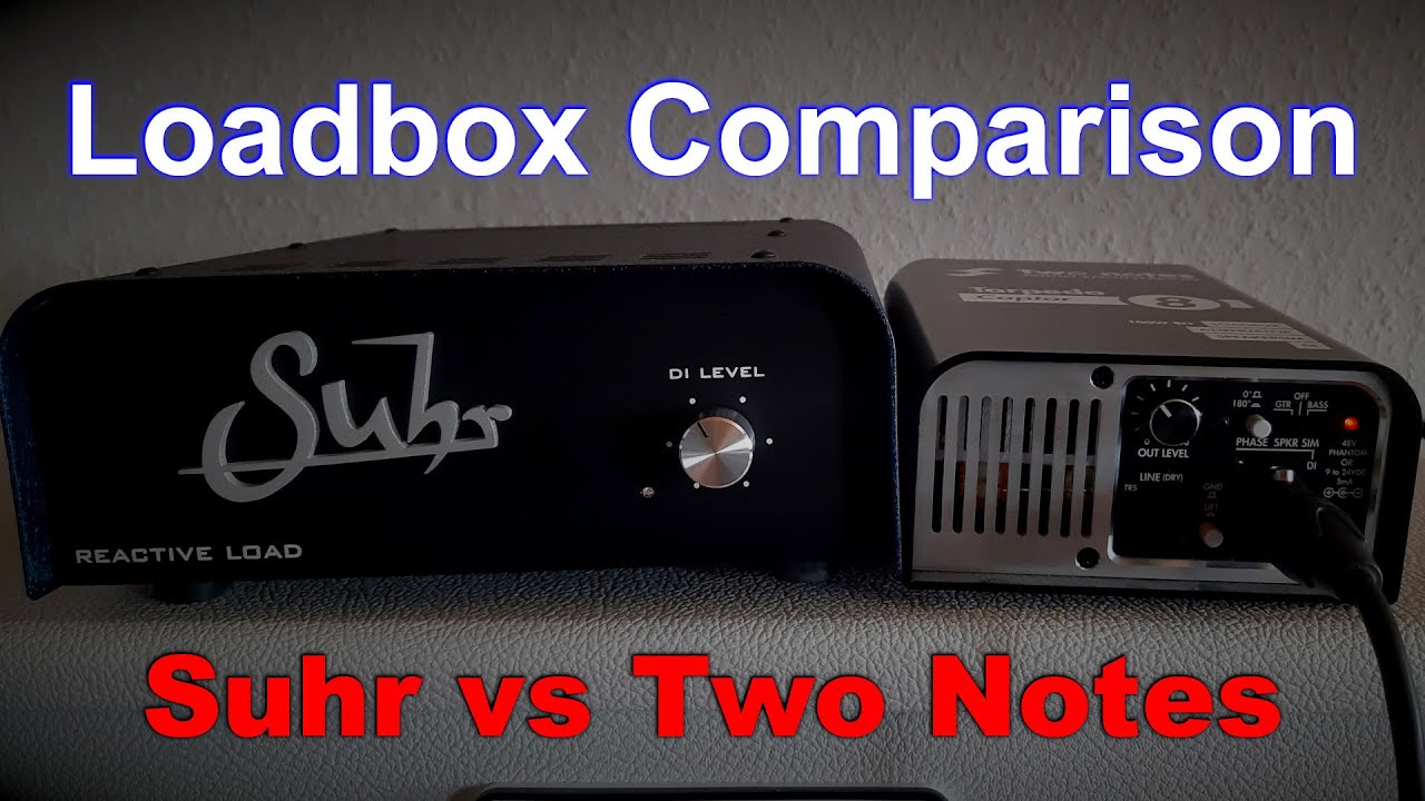Suhr Reactive Load vs. Two-Notes Torpedo Captor Loadbox Comparison (Metal)