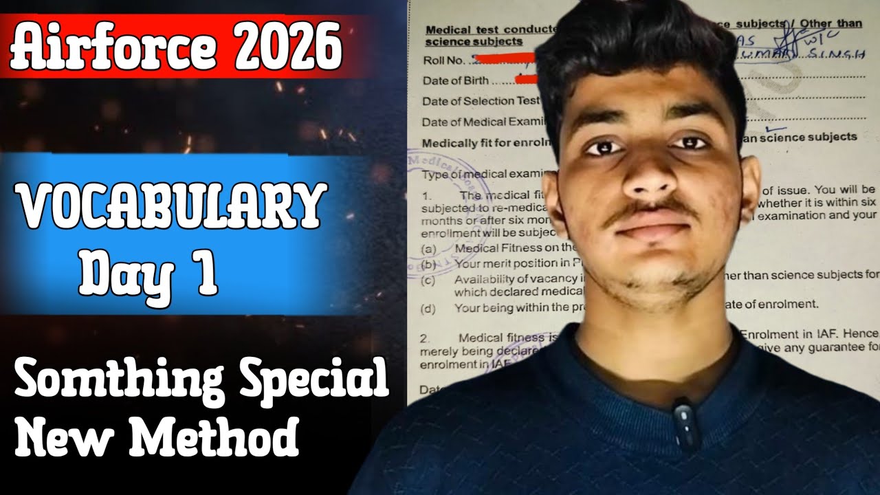 🔥 Airforce, CDS, NDA Vocabulary | 10 Important Words with Tricks | Learn Fast & Easy! 🚀