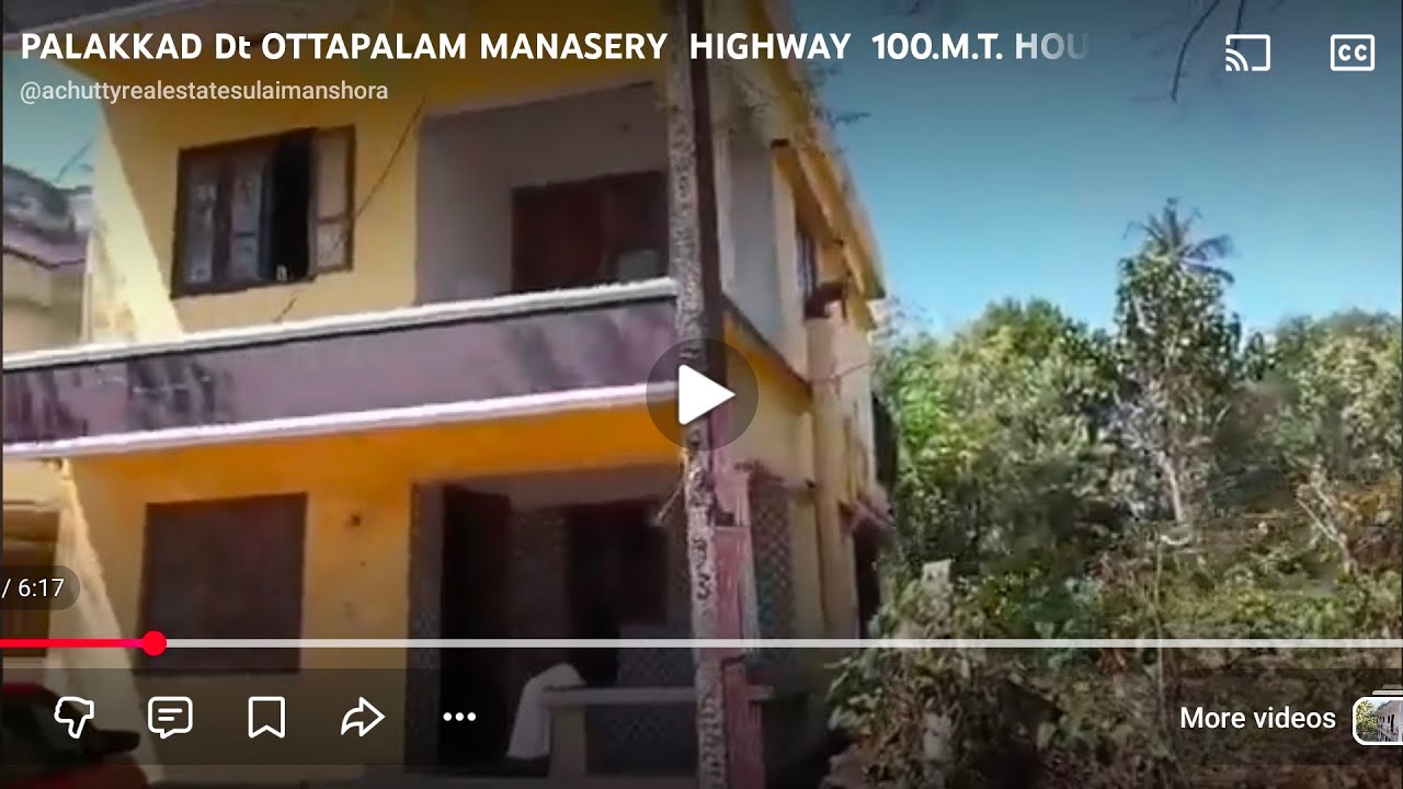 PALAKKAD Dt OTTAPALAM MANASERY  HIGHWAY  100.M.T. HOUSE FOR  SALE CALL  9074434350.