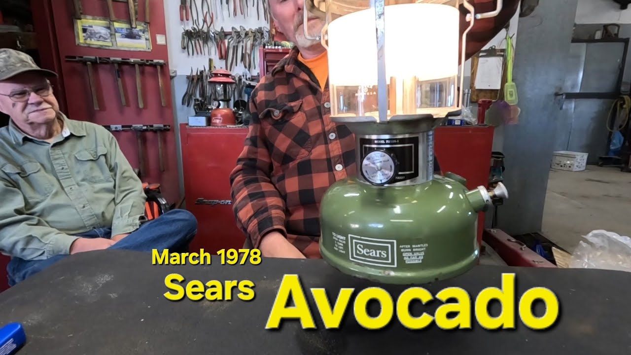 Will this 46 year old Sears Avocado green lantern light? It needed a little help!