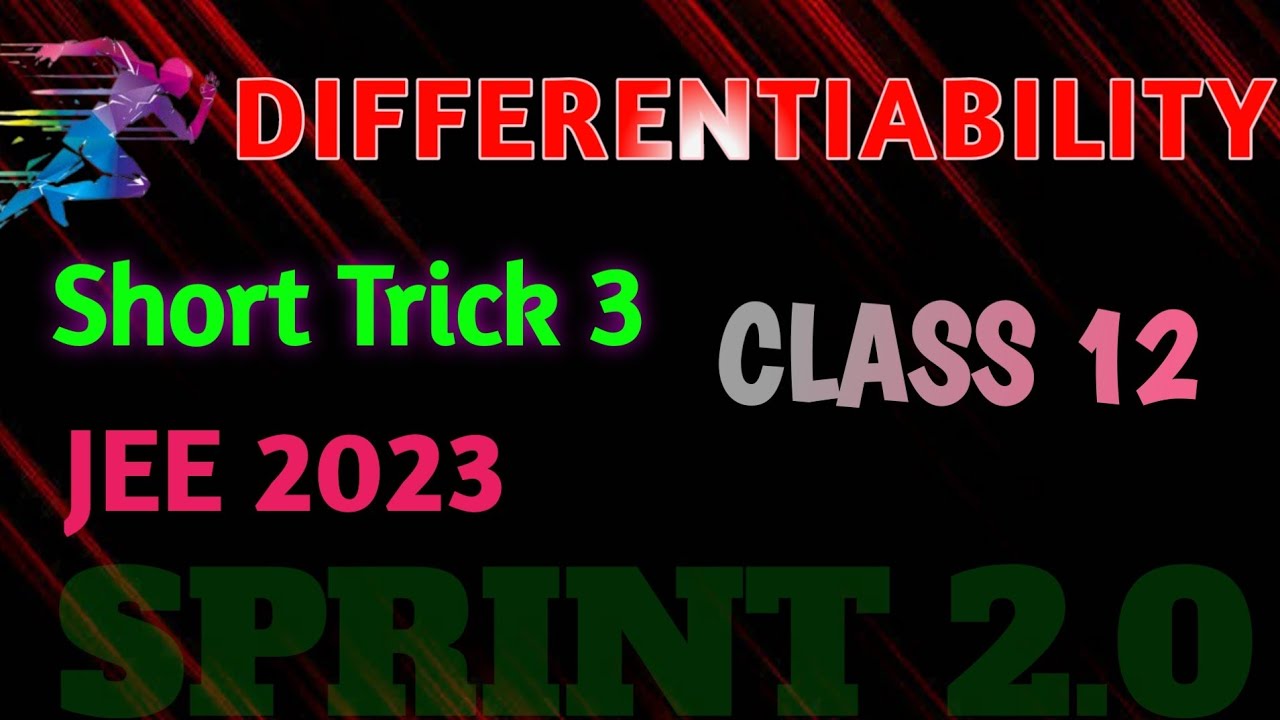 Differentiabilitt | ShortTrick | JEE2023 |Class12 | MathsPlusPoint |