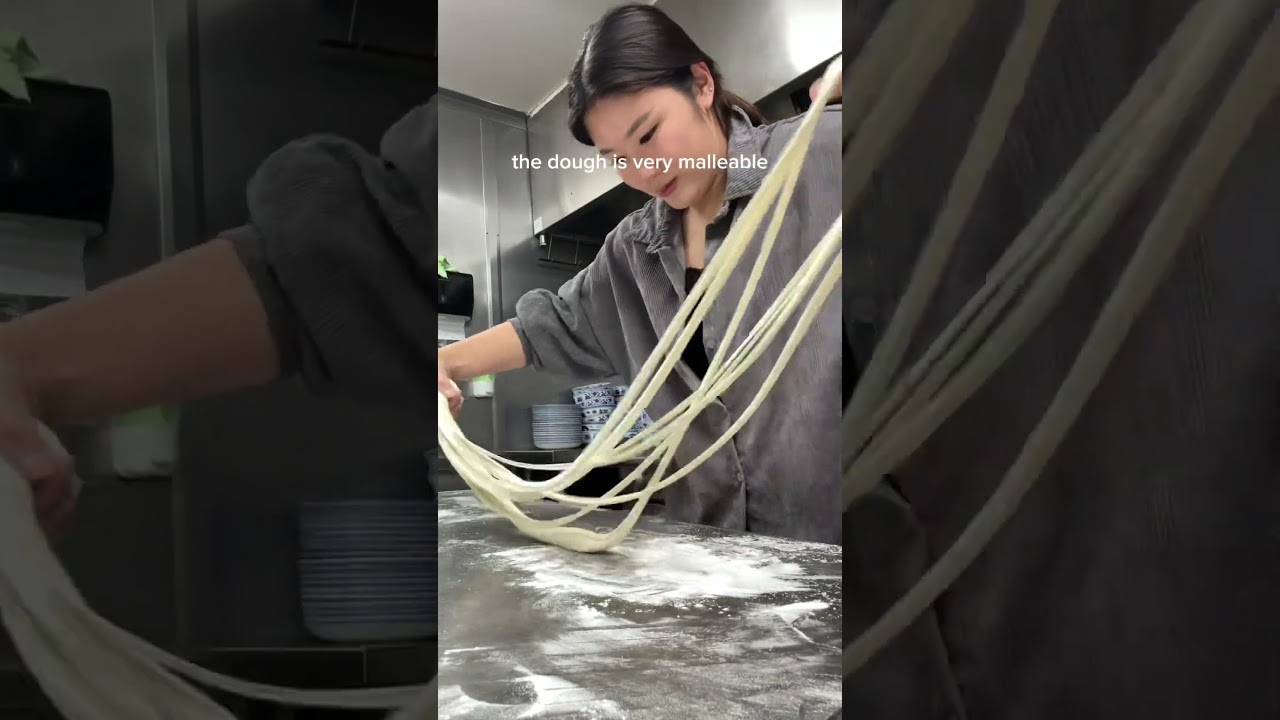 learning how to make hand pulled noodles #lanzhou #noodles #handpullednoodles #cooking