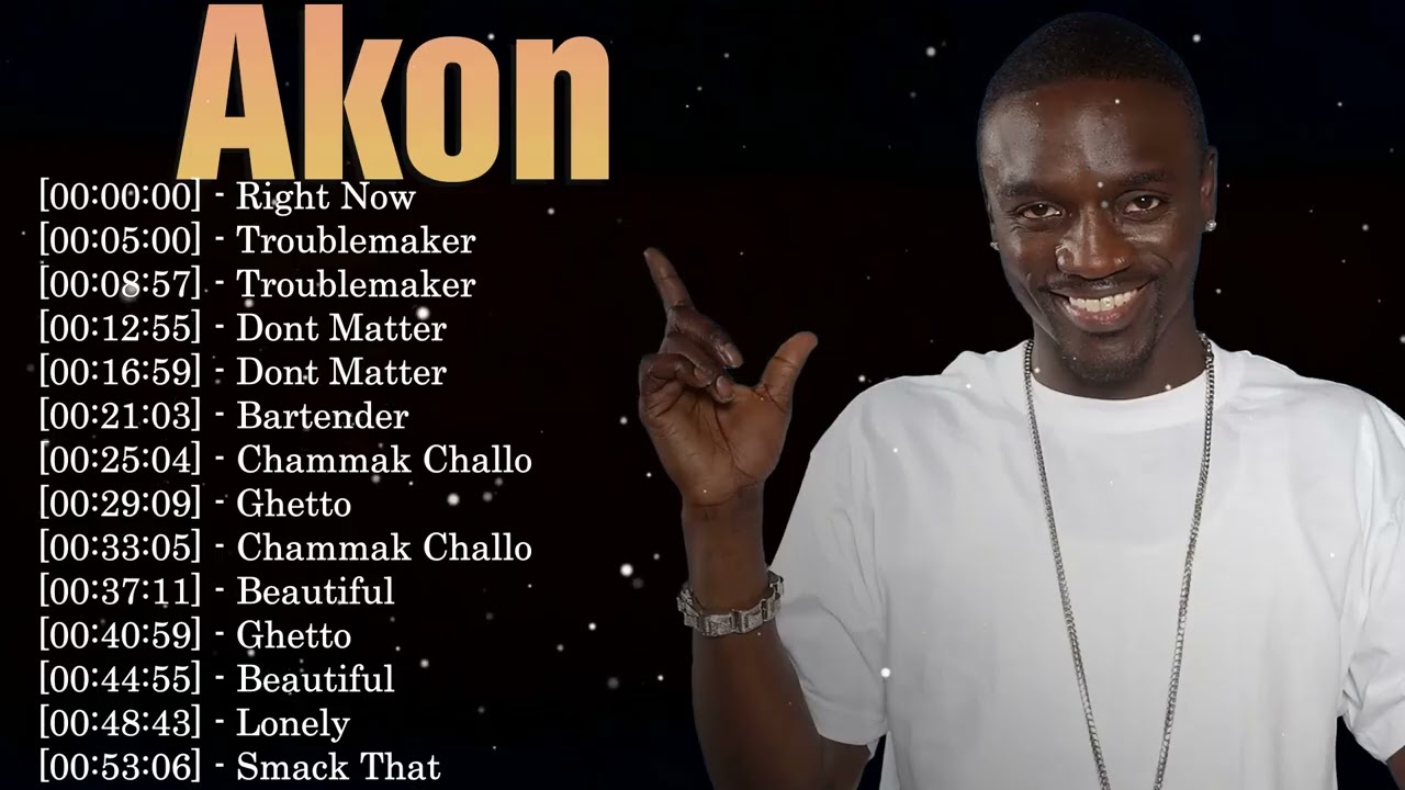 Greatest Hits Akon ｜ Global R&B pop star essentials with iconic hit songs