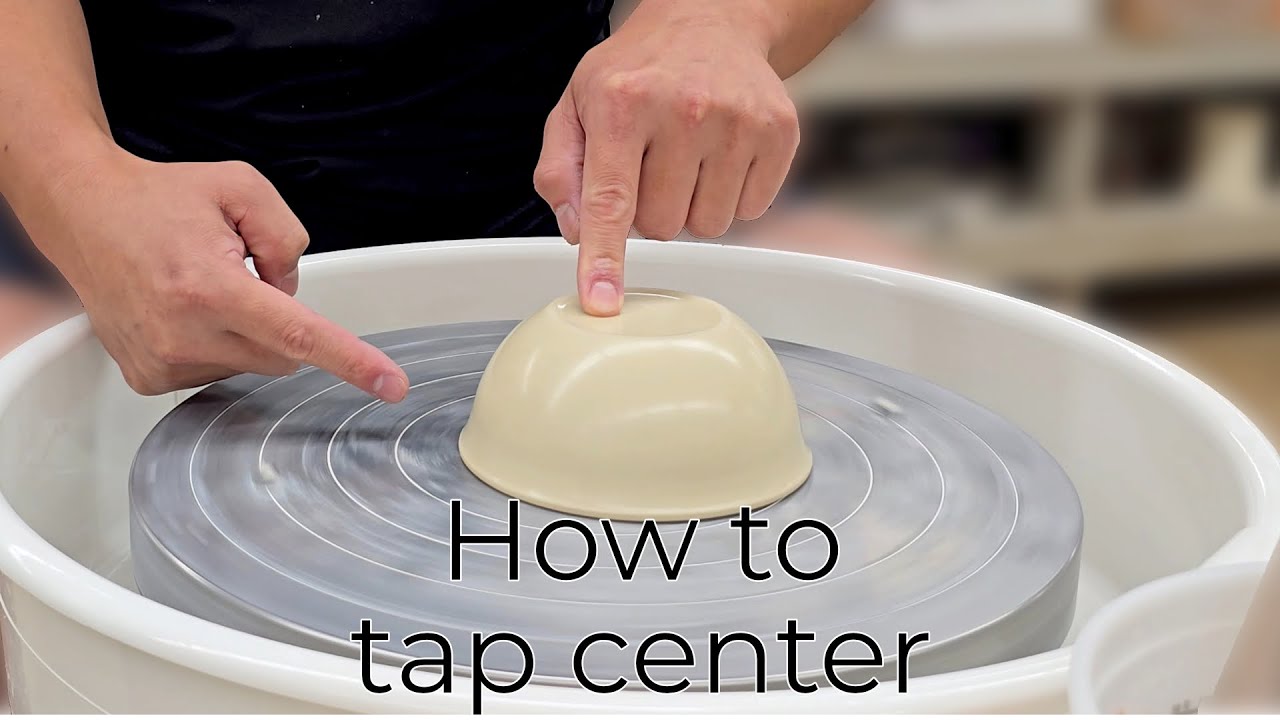 Quick Pottery Centering for Trimming: The Tap Centering Method