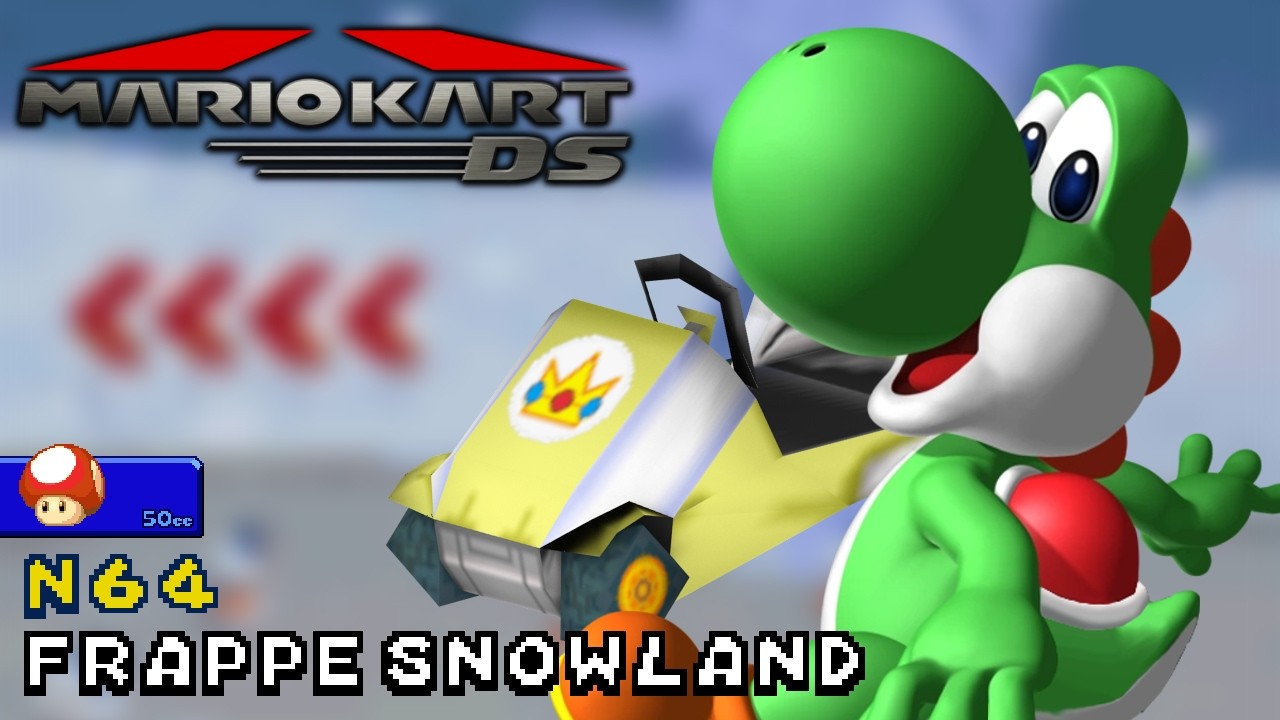 Mario Kart DS - 50cc - Yoshi - Light Tripper - N64 Frappe Snowland | Ep. 3734
